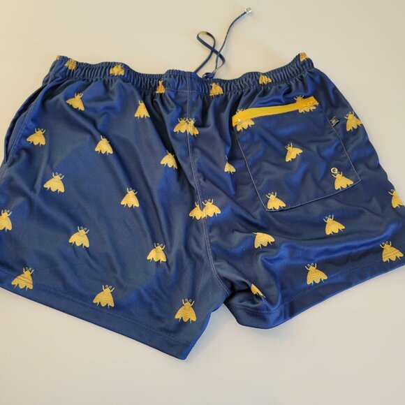 Tulio Mens Tank Top and Shorts Matching Set Navy Blue and Gold Bee AOP 3XL 2XL - Picture 3 of 11